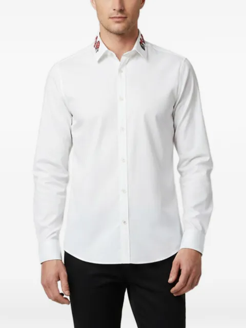 Gucci Pre-Owned snake embellished shirt White 1356804