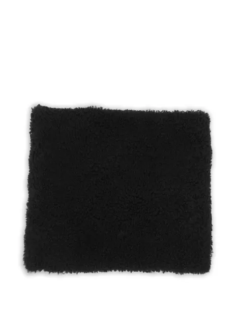 Burberry Pre-Owned shearling check-lining snood Black 1351874