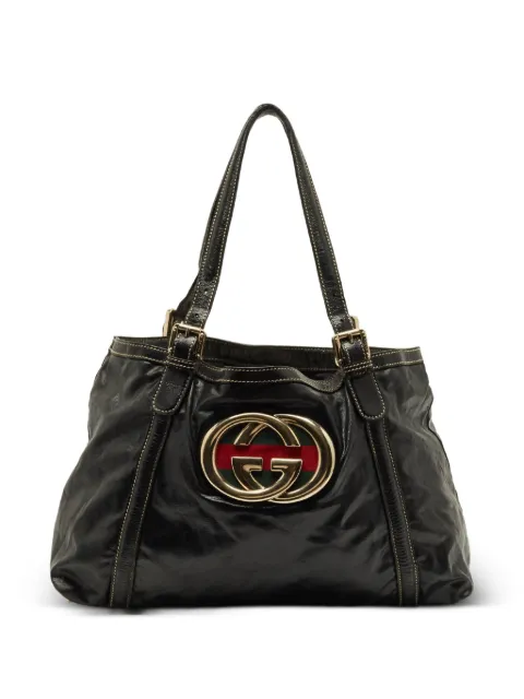 Gucci Pre-Owned Dialux Britt medium tote bag Black 1271027