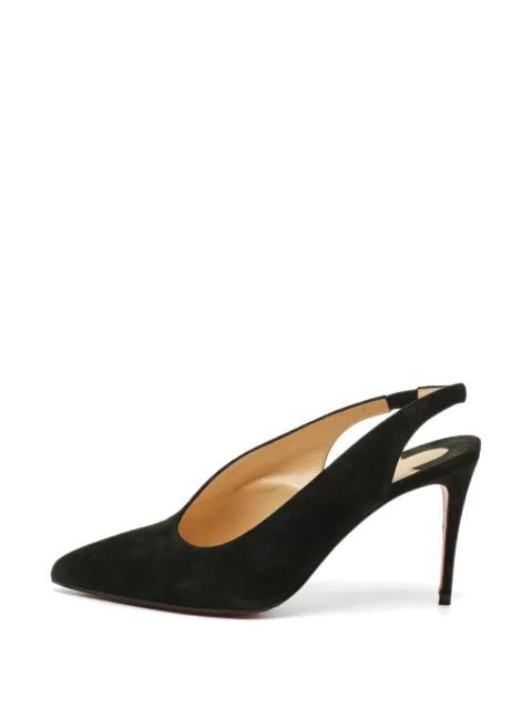 Christian Louboutin Pre-Owned Rivafish asymmetric slingback pumps Black 1293976