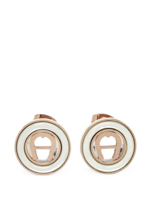 Aigner Vintage A logo-motif earrings Pink 1315985