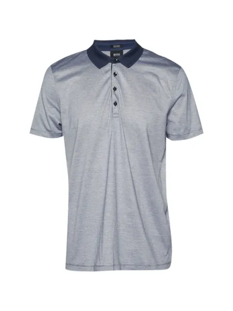 BOSS striped polo shirt Grey 1295157