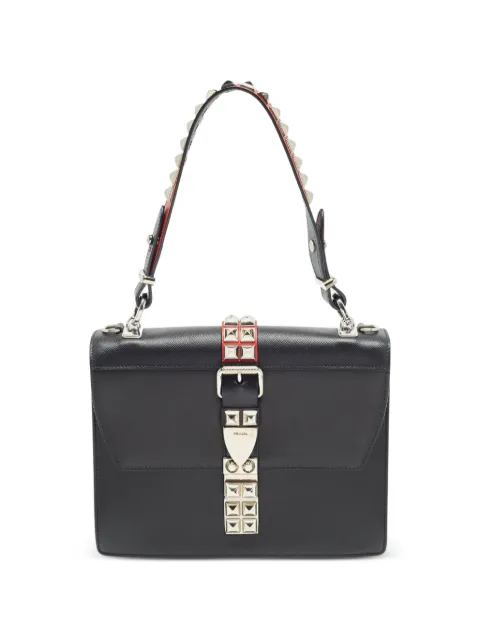 Prada Pre-Owned Elektra studded handbag Black 1358652