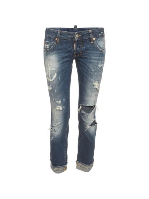 DSQUARED2 distressed slim-fit jeans Blue 1307010