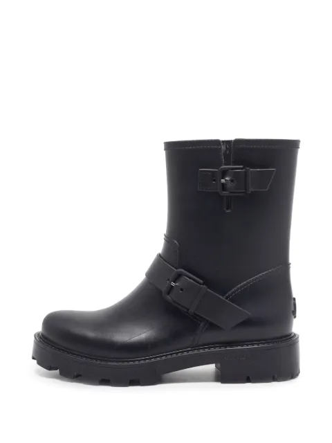 Jimmy Choo Pre-Owned Yael buckled rain boots Black 1331348