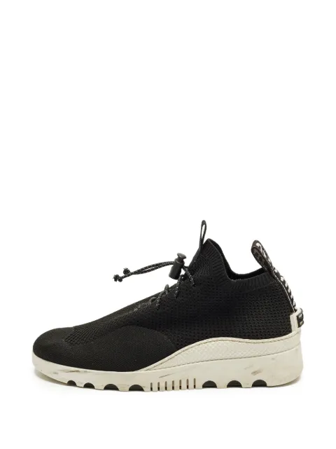Miu Miu Pre-Owned knit low-top sneakers Black 1336259