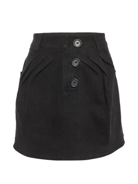 Christian Dior Pre-Owned pleat-detail mini skirt Grey 1314260