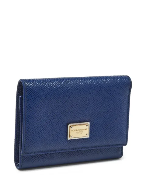 Dolce & Gabbana Pre-Owned logo-plaque trifold wallet Blue 1286766