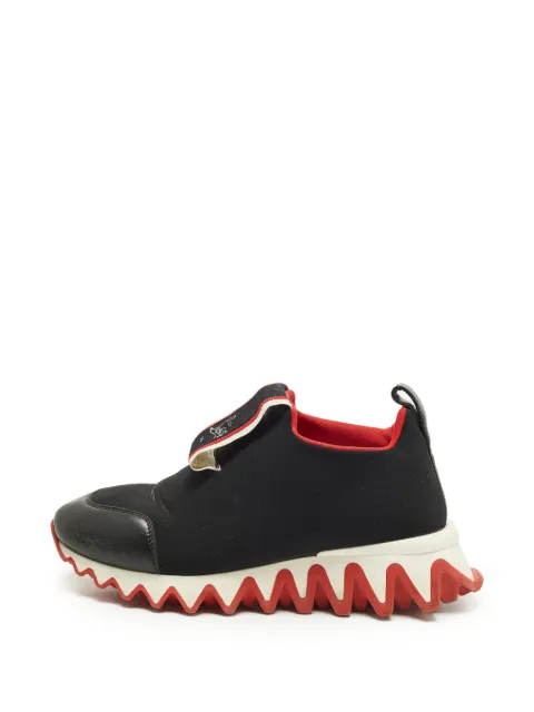 Christian Louboutin Pre-Owned Tiketa leather sneakers Black 1291984