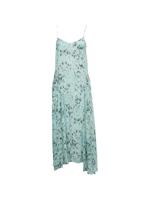 AllSaints Eli Yermo midi abstract-print dress Blue 1302598