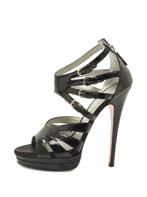 Casadei Vintage strappy heeled sandals Black 1291637