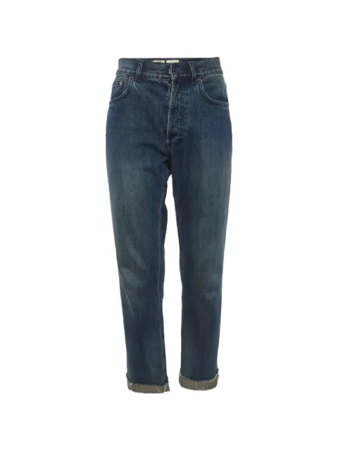 Christian Dior Pre-Owned raw-edge jeans Blue 1318495
