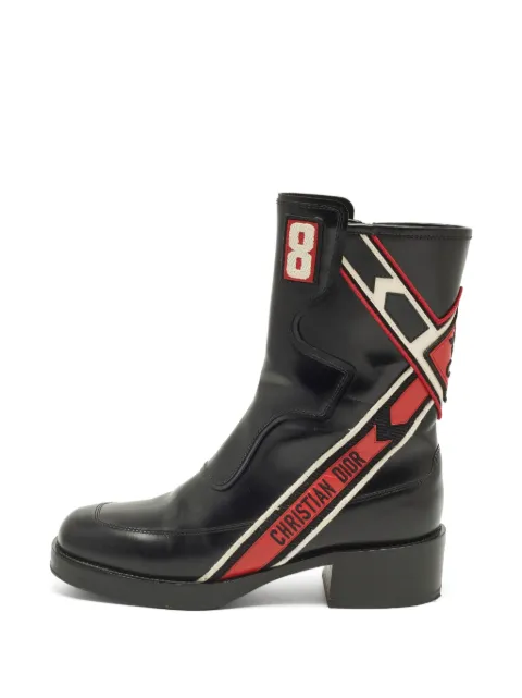 Christian Dior Pre-Owned Diorally panelled boots Black 1304638