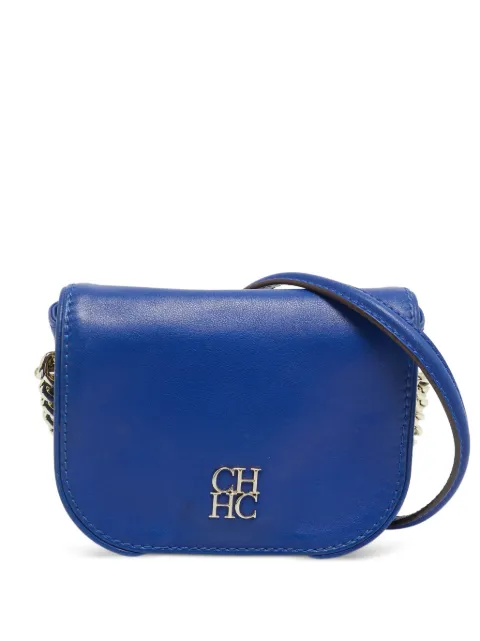 Carolina Herrera Vintage Baltazar flap cross body bag Blue 1285938
