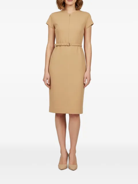 Diane Von Furstenberg Vintage belted midi dress Neutrals 1360477