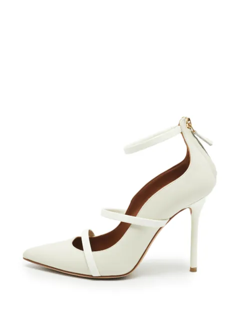 Malone Souliers Robyn triple-strap pumps Neutrals 1352740