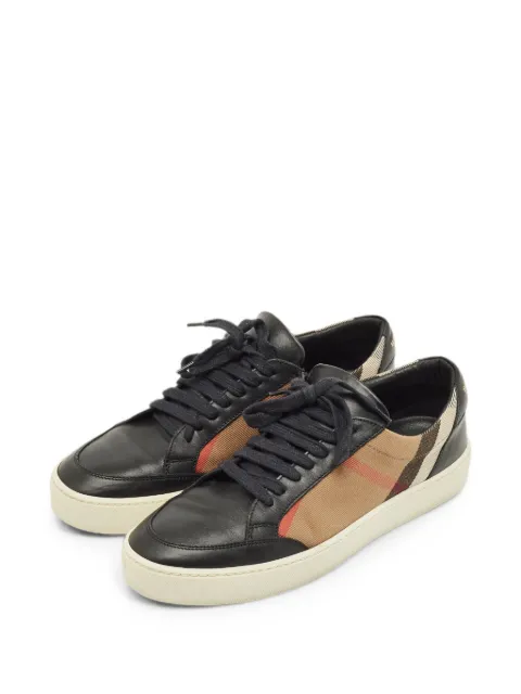Burberry Pre-Owned House Check low-top sneakers Black 1276565