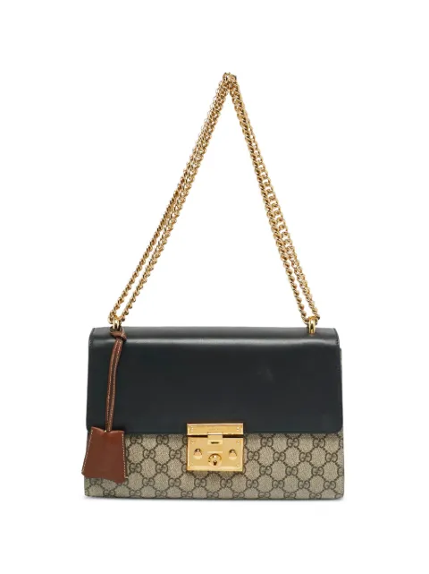 Gucci Pre-Owned medium Padlock GG Supreme shoulder bag Neutrals 1332917