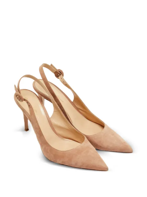 Gianvito Rossi pointed-toe slingback pumps Neutrals 1267591