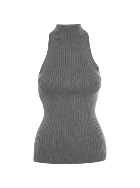 Dion Lee twist-detail knit tank top Grey 1329816