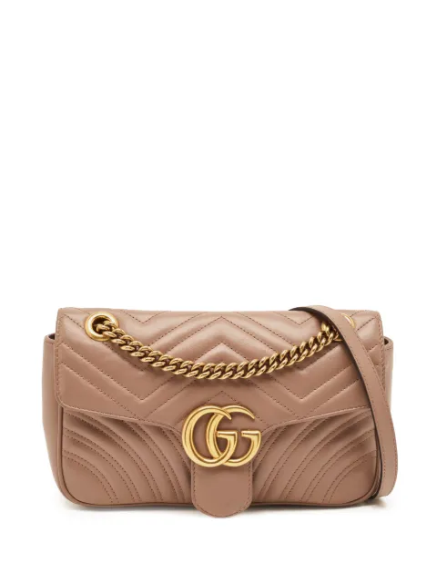 Gucci Pre-Owned GG Marmont matelassé shoulder bag Neutrals 1318667