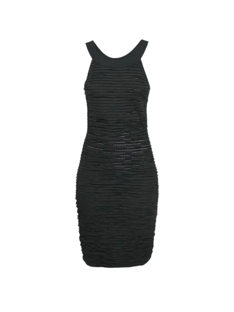 CHANEL Pre-Owned 2011 pleated bodycon dress Black 1318704