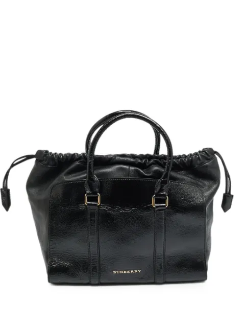 Burberry Pre-Owned Dinton leather tote bag Black 1270999