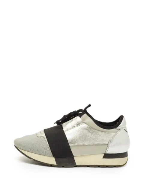 Balenciaga Pre-Owned Race Runner elastic-band low-top sneakers Grey 1290147