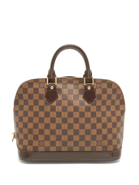 Louis Vuitton Pre-Owned 2008 Alma Damier Ebene tote bag Brown 1355359