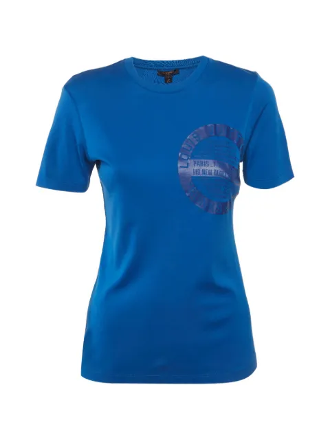 Louis Vuitton Pre-Owned printed short-sleeve T-shirt Blue 1291673