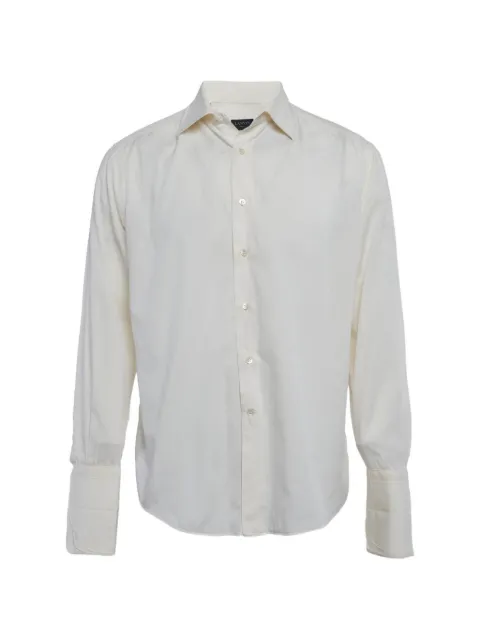 Lanvin Pre-Owned cotton twill shirt Neutrals 1312979