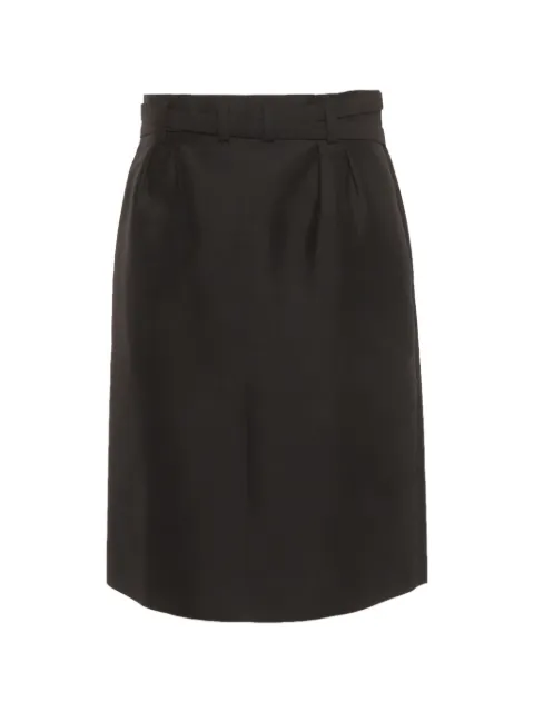 Celine Pre-Owned belted pencil midi skirt Black 1291607