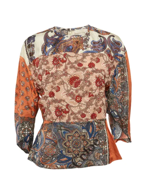 Chloé Pre-Owned floral-paisley print blouse Neutrals 1288214