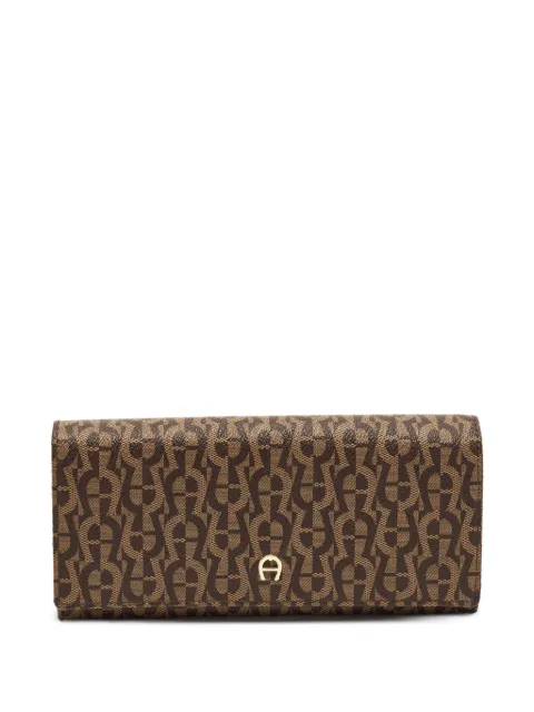 Aigner Kids logo-print continental wallet Brown 1320587
