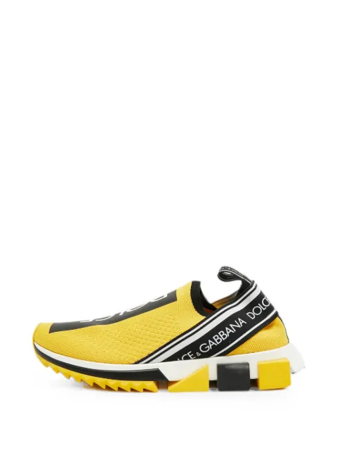 Dolce & Gabbana Pre-Owned Sorrento logo sneakers Yellow 1314382
