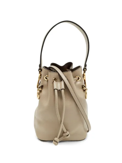 Fendi Pre-Owned 2018 mini Mon Tresor bucket bag Neutrals 1281635
