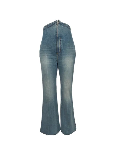 Alexander McQueen Pre-Owned fold-over waist jeans Blue 1329832