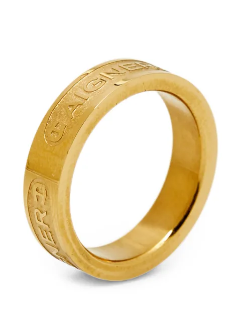 Aigner Vintage 54 logo motif ring Gold 1315256