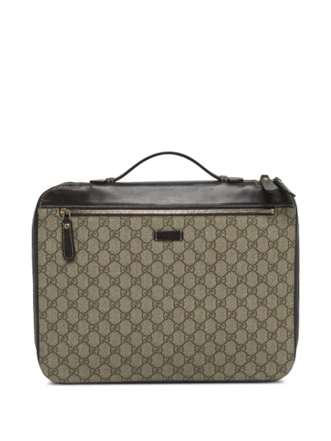 Gucci Pre-Owned GG-pattern briefcase Neutrals 1280714