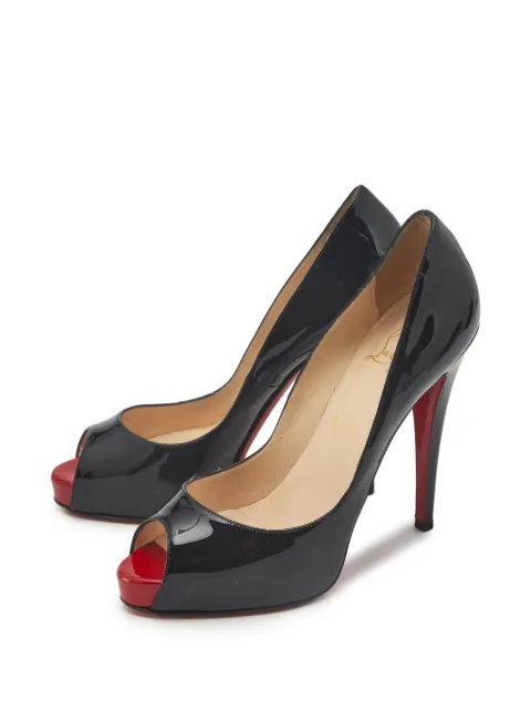 Christian Louboutin Pre-Owned New Very Prive peep-toe pumps Black 1341497