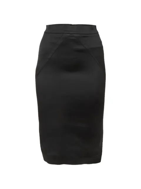 Dolce & Gabbana Pre-Owned satin pencil midi skirt Black 1293767