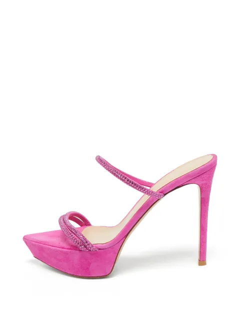 Gianvito Rossi Cannes crystal-embellished sandals Pink 1306075