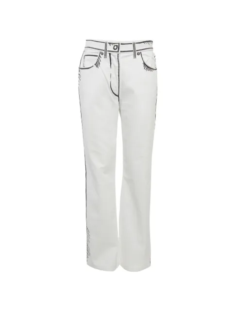 Fendi Pre-Owned x Joshua Vides printed jeans White 1289931