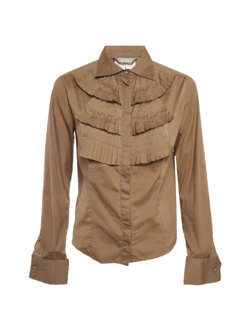 Max Mara frilled shirt Brown 1305575