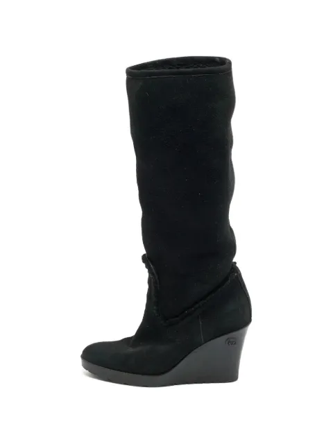 Gucci Pre-Owned Courteney wedge boots Black 1286241