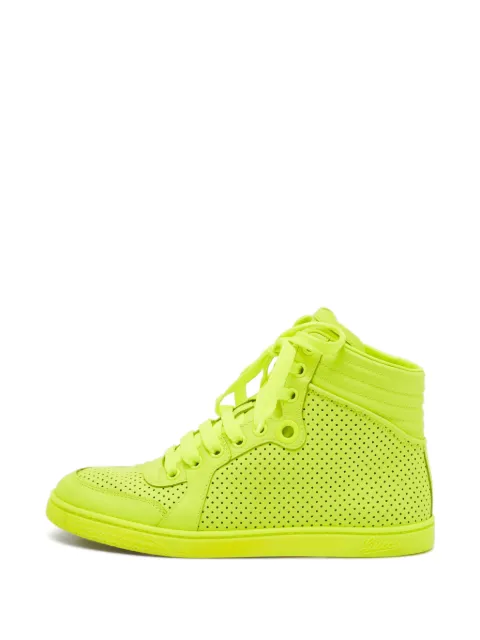 Gucci Pre-Owned Coda perforated leather sneakers Green 1294233