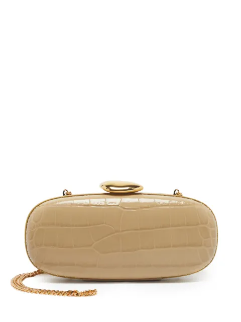 Michael Kors Vintage Tina croc-embossed clutch bag Neutrals 1361693