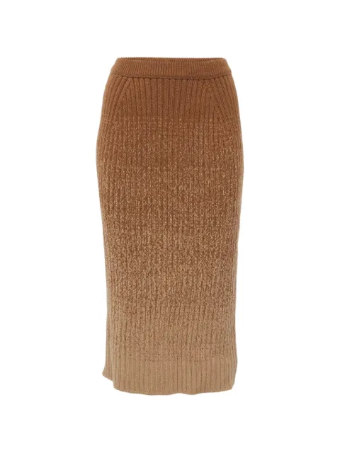 Loro Piana Pre-Owned Knit ombre skirt Brown 1291834