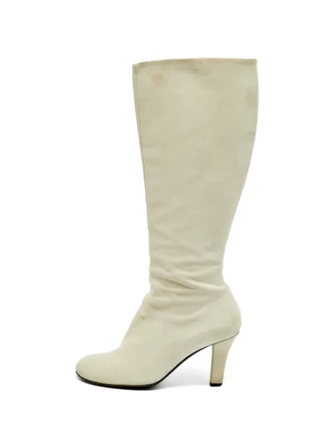 Gucci Pre-Owned suede knee-length boots Neutrals 1260459