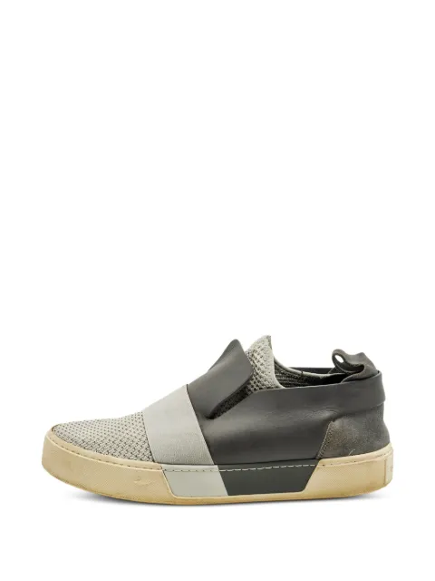 Balenciaga Pre-Owned knitted slip-on sneakers Grey 1275528